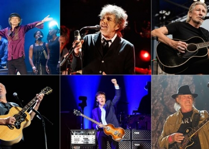 The Rolling Stones, Paul McCartney, Neil Young, Roger Waters, Bob Dylan, The Who