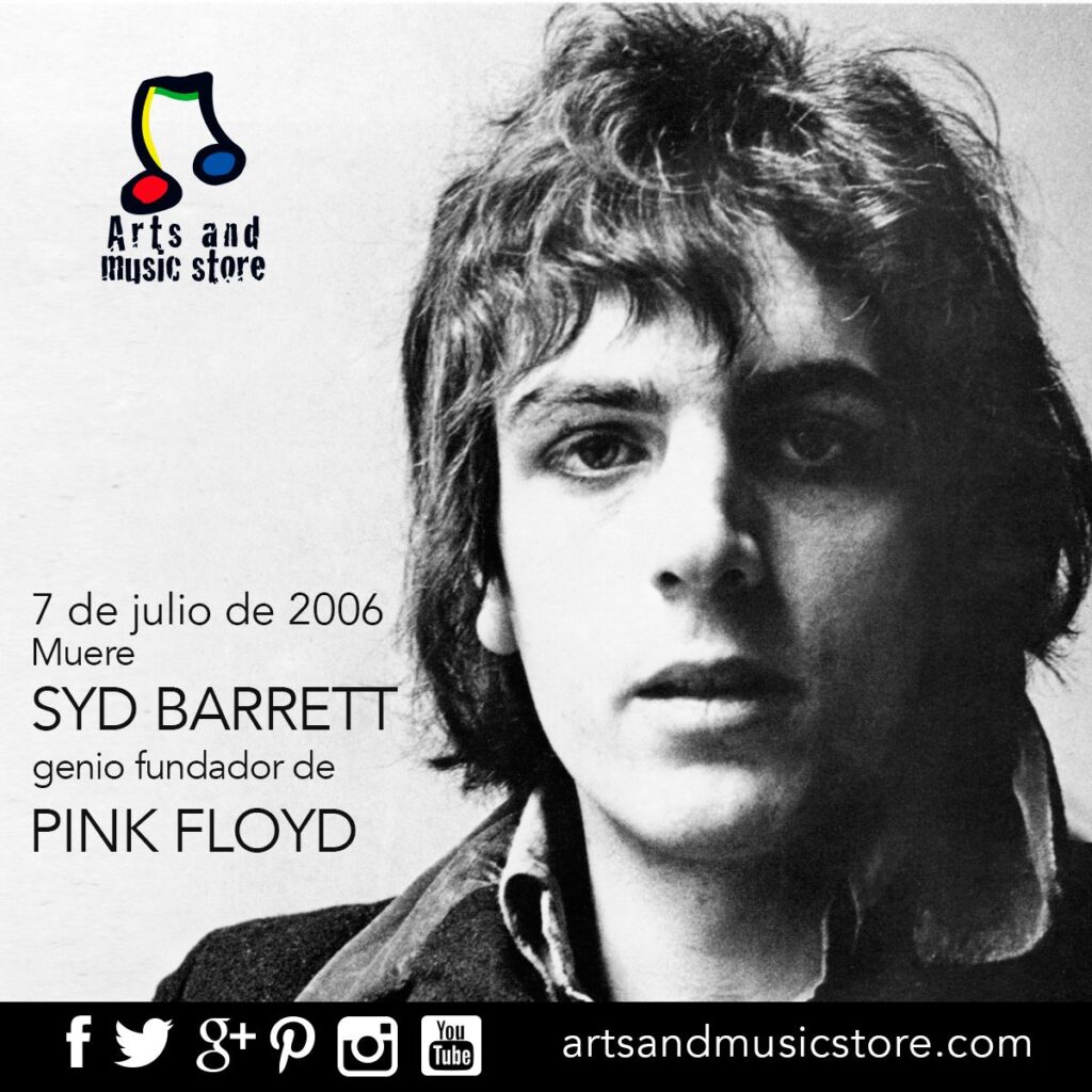 7 de julio de 2006 muere Syd Barrett, genio fundador de Pink Floyd