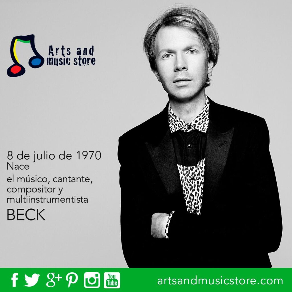 8 de julio de 1970, nace el músico, cantante, compositor y multiinstrumentista Beck.